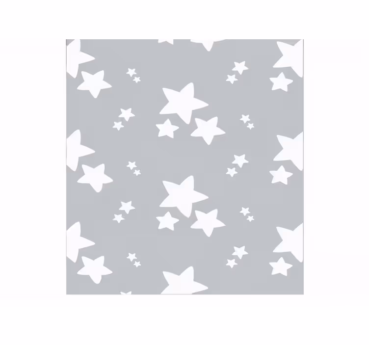 Blind grey simple star pattern - TenStickers