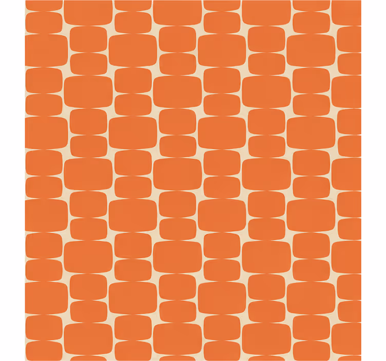 Orange blind with flame roller rectangles pattern - TenStickers