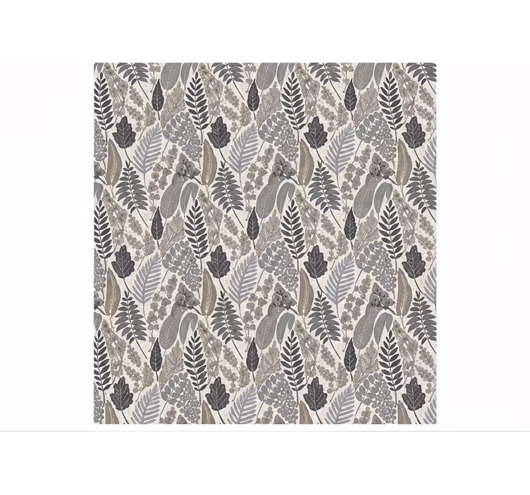 Blind grey leaf pattern mix - TenStickers