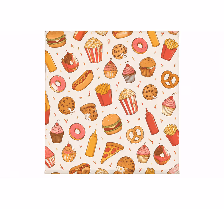 Blinds in a kitchen with a 300 width snacks pattern - TenStickers