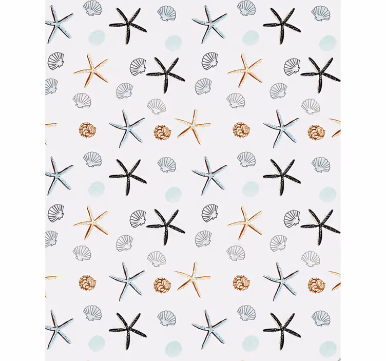 Blind master bedroom width 240 sea stars pattern - TenStickers
