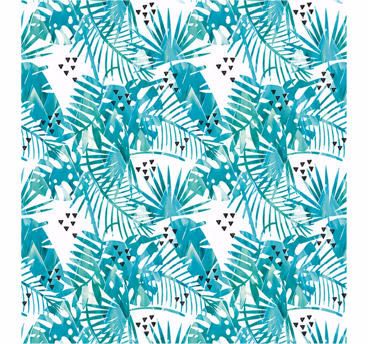 Blind master bedroom width 210 modern leaf design - TenStickers
