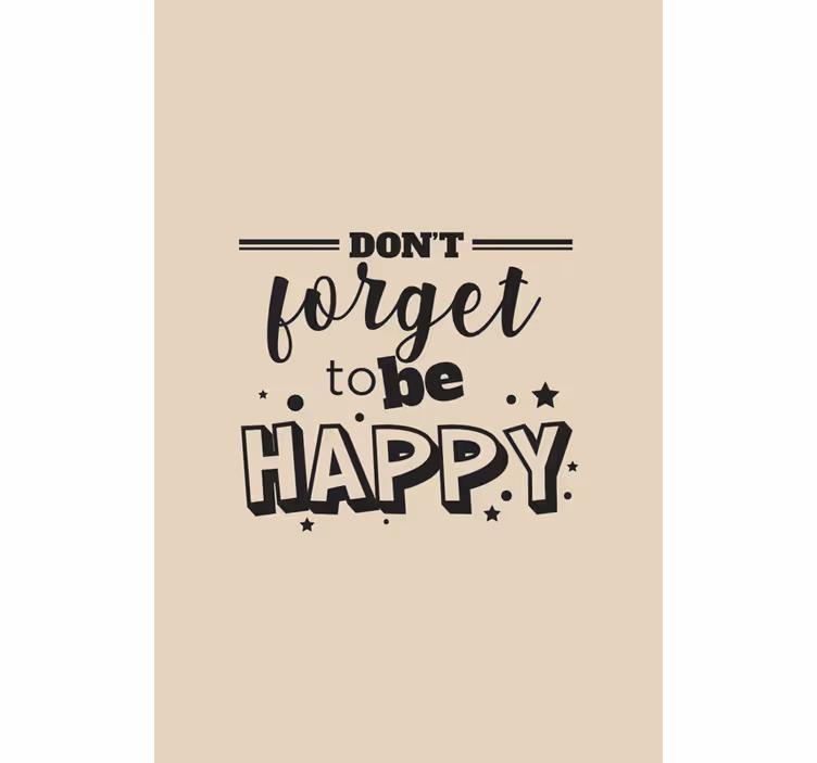Don't Forget To Be text blind - TenStickers