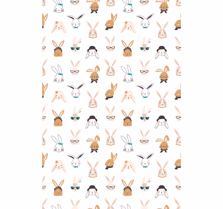Playful Rabbit Motifs more animal blind - TenStickers