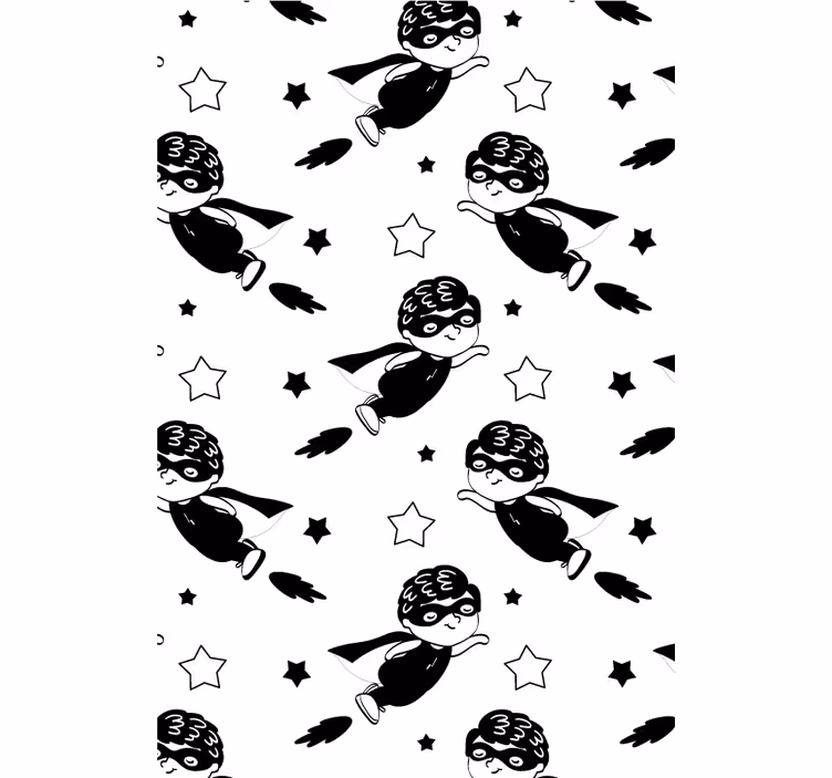 Superhero Flight Pattern roller blind nursery - TenStickers