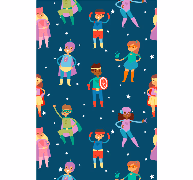 Superhero Pattern super hero blind - TenStickers