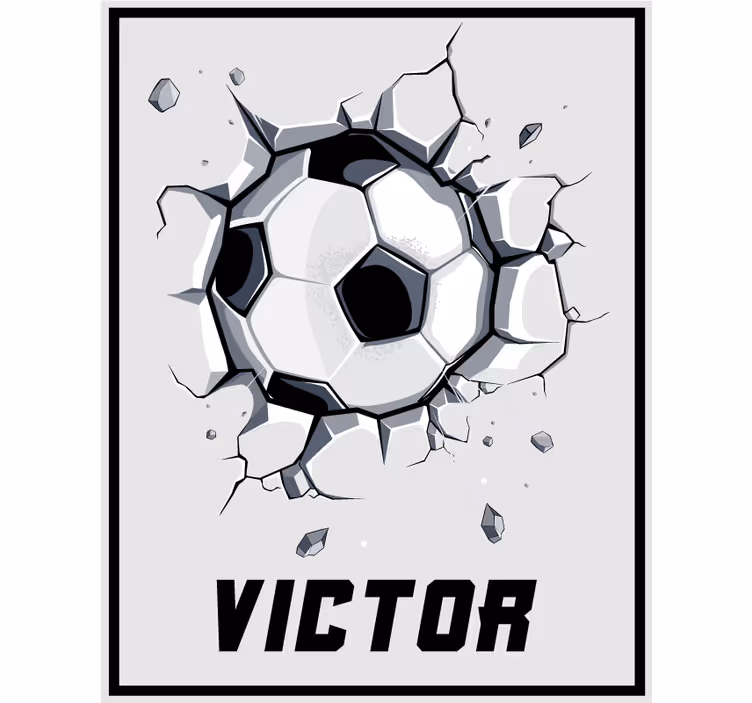 Breaking ball Custom printed window shade - TenStickers