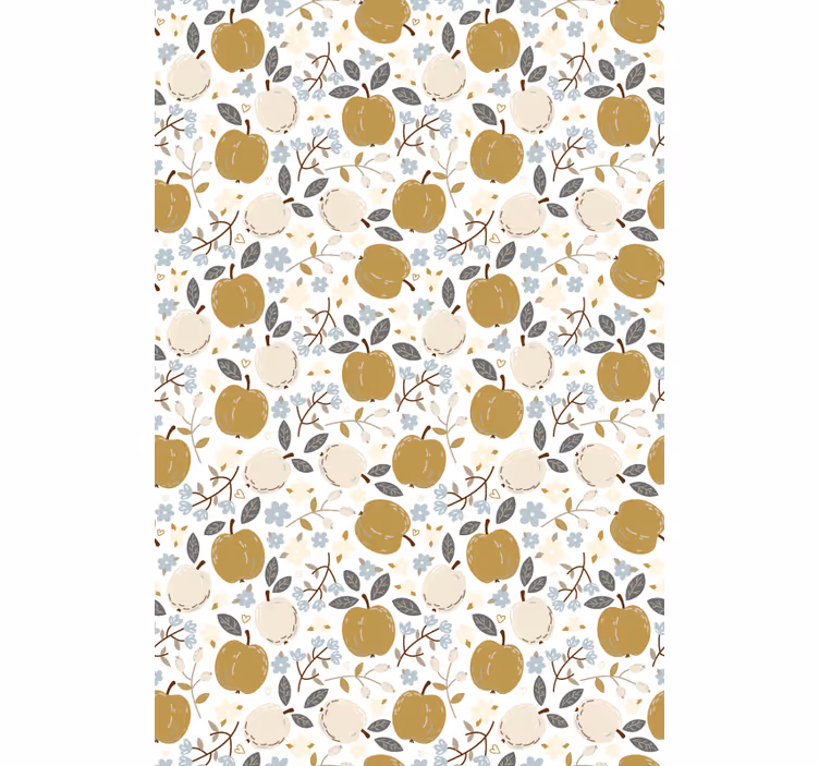 Apple Floral Print blind fruit - TenStickers