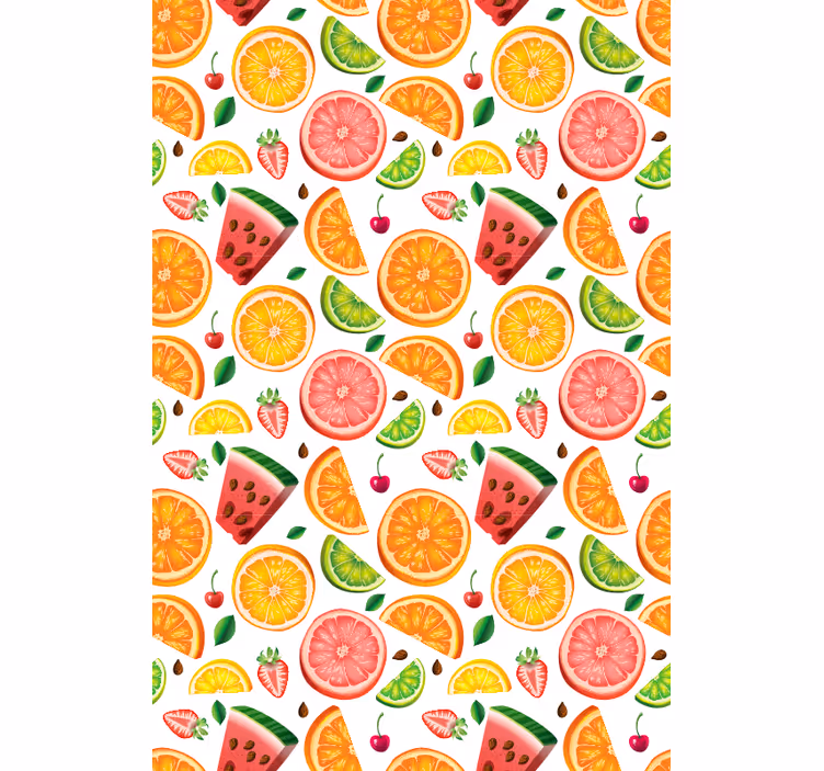Citrus Watermelon Pattern blind fruit - TenStickers