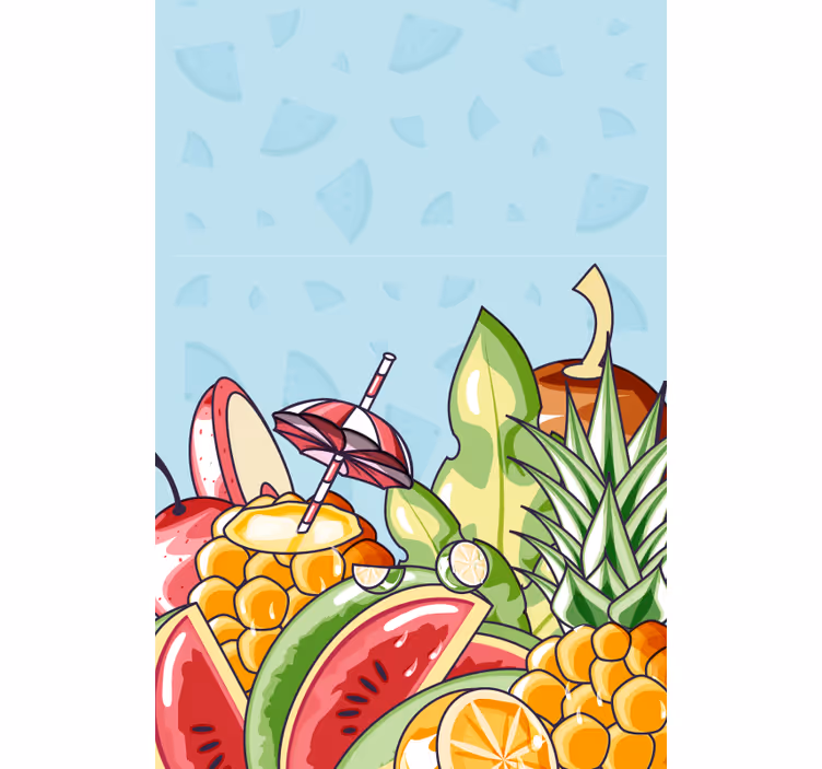 Tropical Fruit Delight blind vegetables - TenStickers