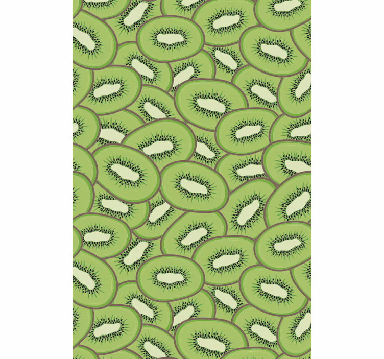 Sliced Kiwi Pattern blind fruit - TenStickers