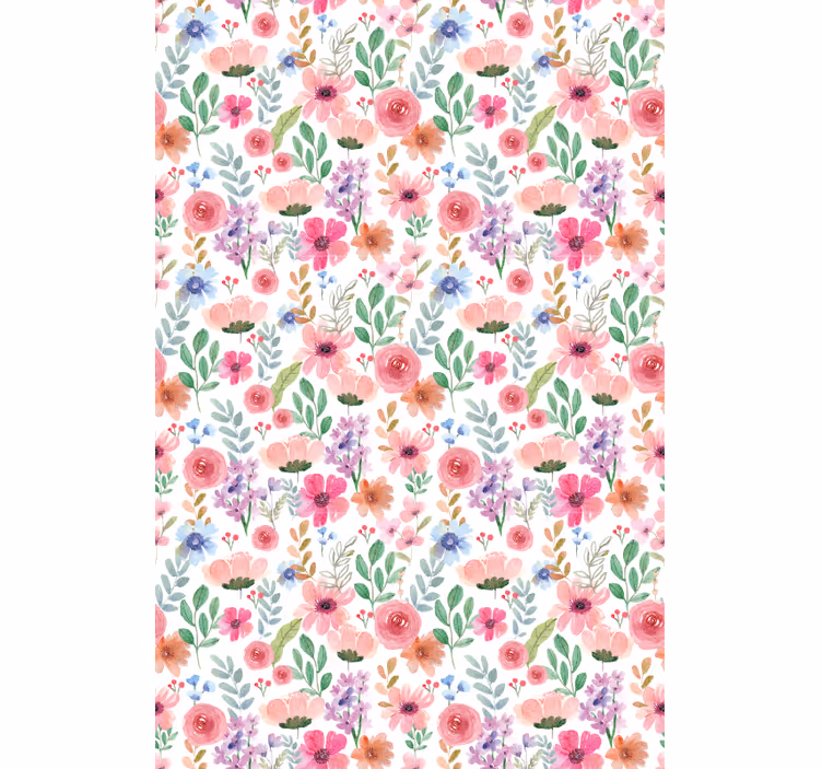 Floral Pattern Elegance blind flowers - TenStickers