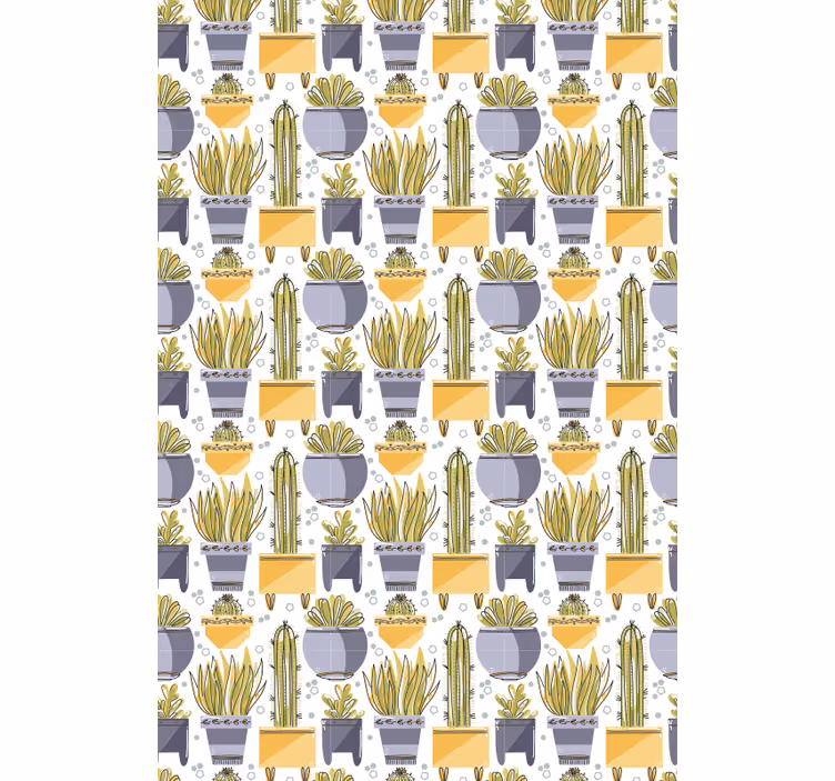 Potted Plant Patterns blind cactus - TenStickers