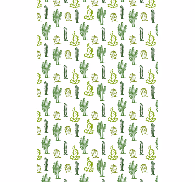Green Pattern blind cactus - TenStickers