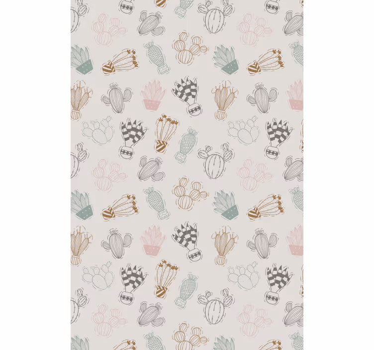 Water color Cactus roller blind - TenStickers