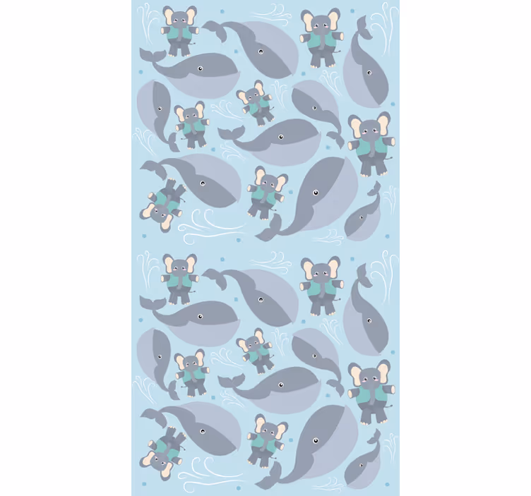 Playful Animals roller blind nursery - TenStickers