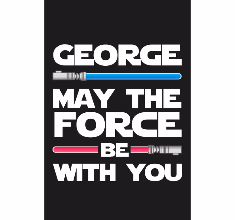 May the Force be with you English TV blind - TenStickers