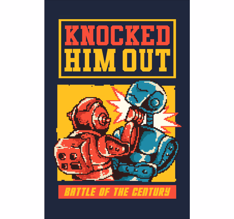 Robotic Boxing Match blind geek - TenStickers
