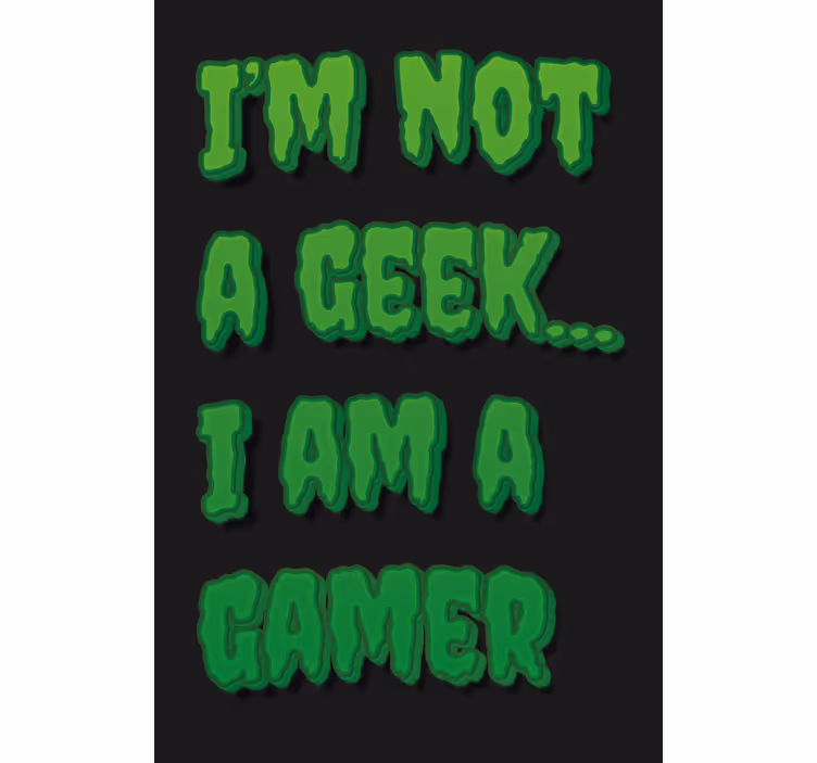 Gamer Identity Statement text blind - TenStickers
