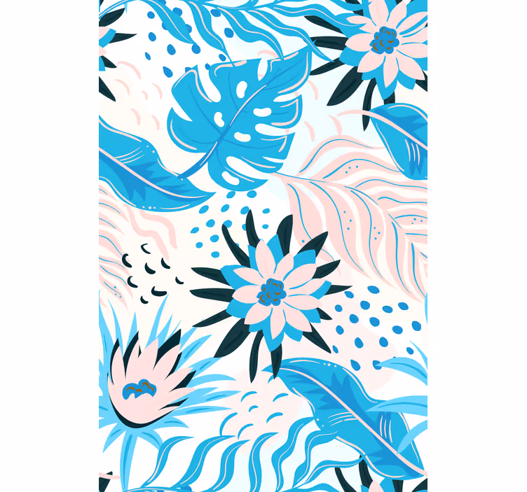 Botanical Pattern Design blind flowers - TenStickers