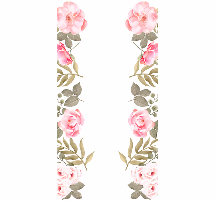 Gentle Blush Roses blind flowers - TenStickers