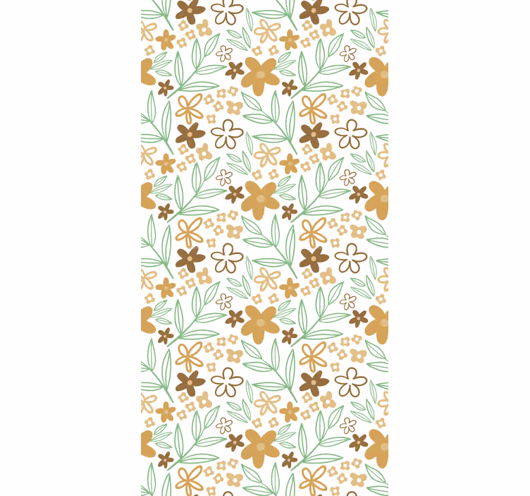 Floral Motif Design blind flowers - TenStickers