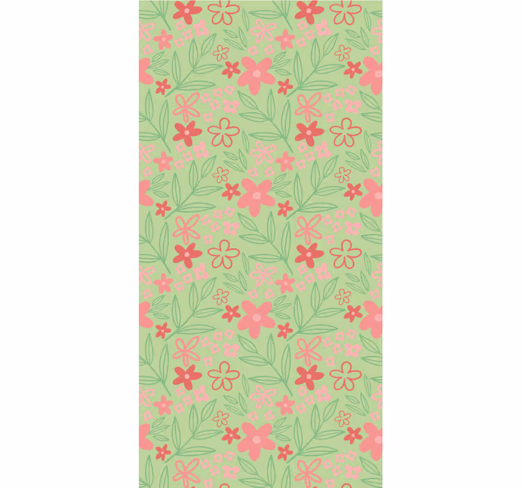Charming Floral Theme blind flowers - TenStickers