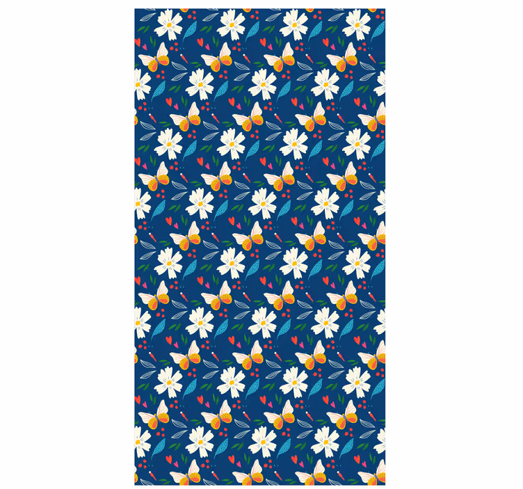 Floral Pattern Design blind flowers - TenStickers