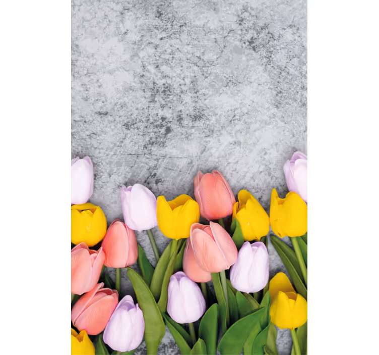 Vibrant Tulip Bloom blind flowers - TenStickers