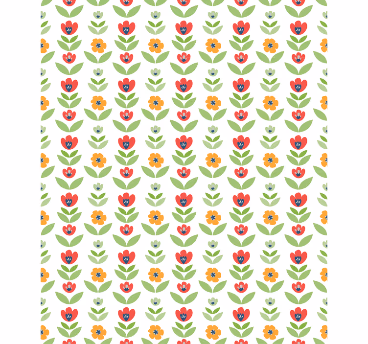Charming Floral Pattern blind flowers - TenStickers