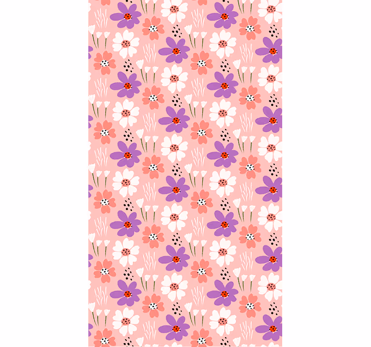 Flower Pattern Delight floral blind - TenStickers