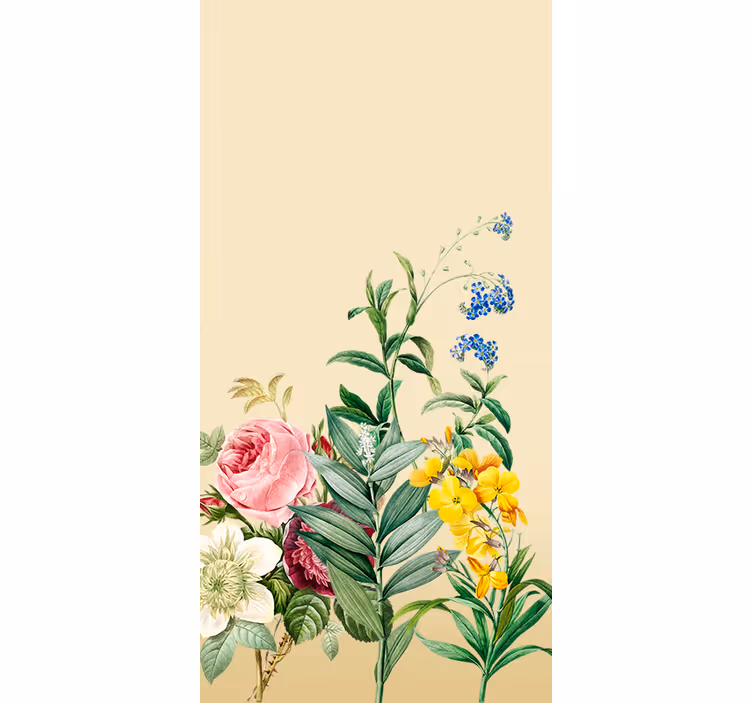 Lush Floral Arrangement blind flowers - TenStickers