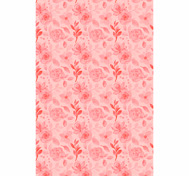 Romantic Rose Pattern floral blind - TenStickers
