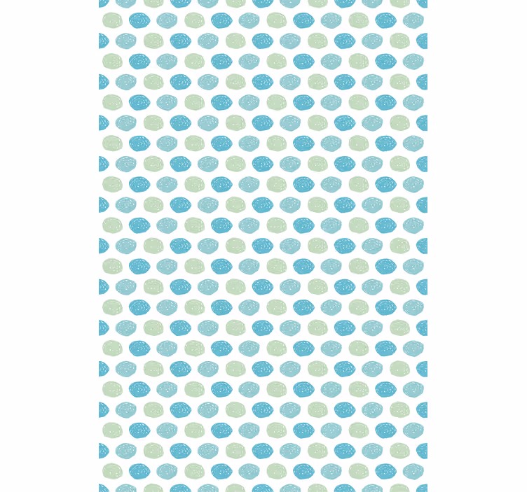 Green and blue dots blind kids - TenStickers