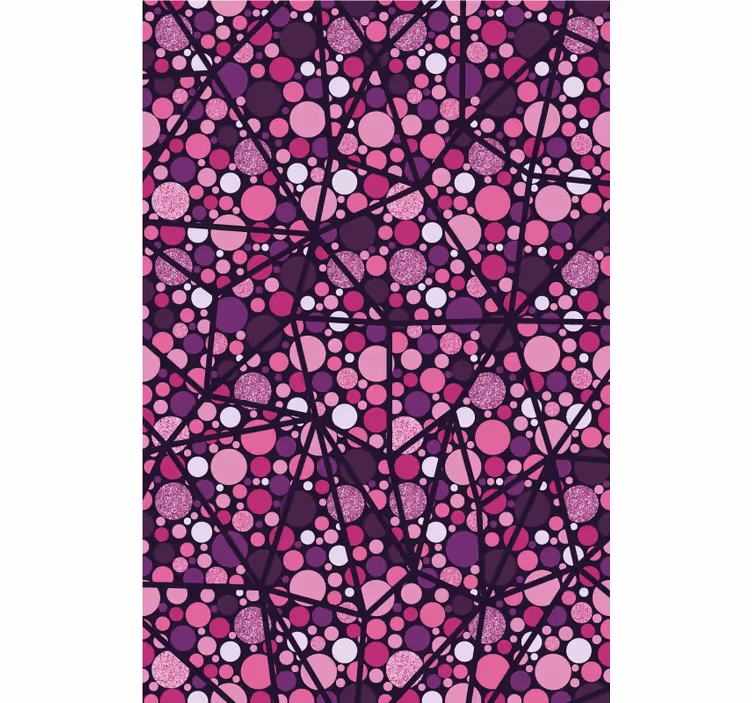 Pattern roller blind geometric bubble design - TenStickers