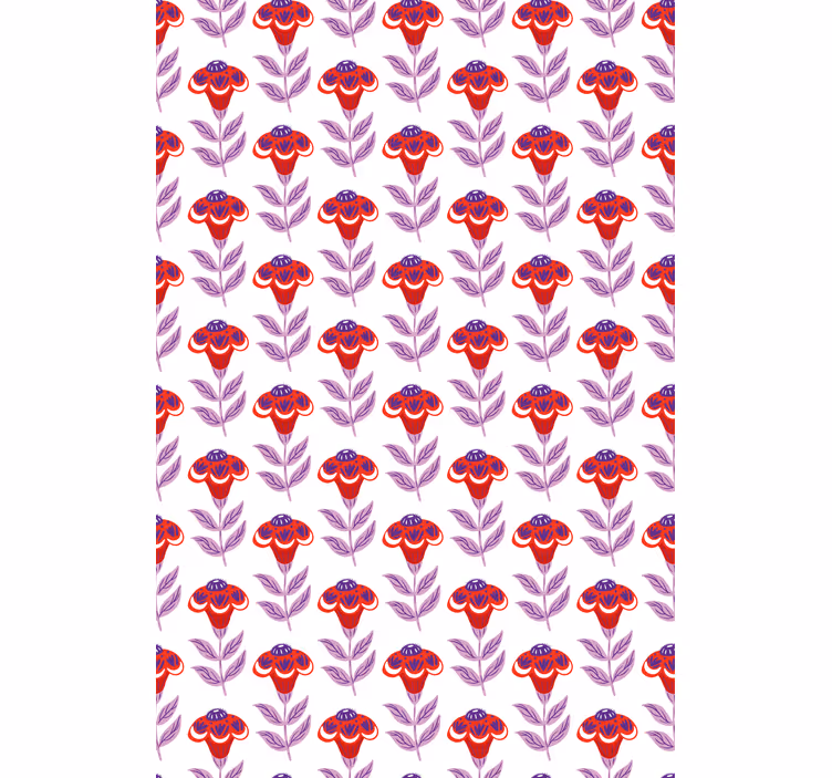 Vibrant Floral Theme blind flowers - TenStickers