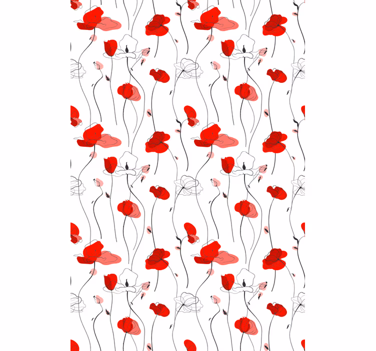 Floral blind elegant floral bloom - TenStickers