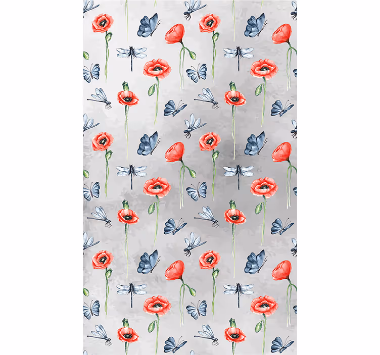 Puppies and insects blind flowers - TenStickers