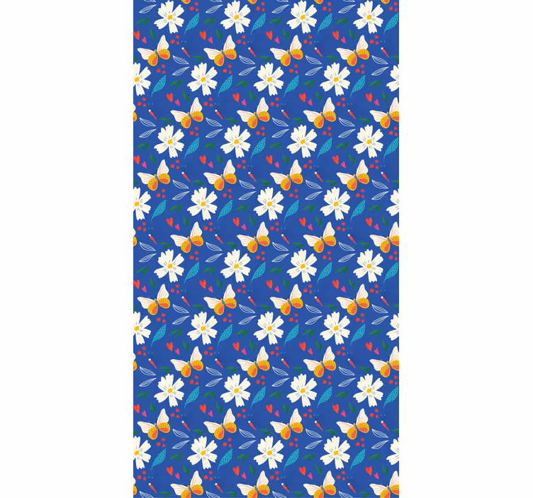 Daisies and Butterflies blind flowers - TenStickers