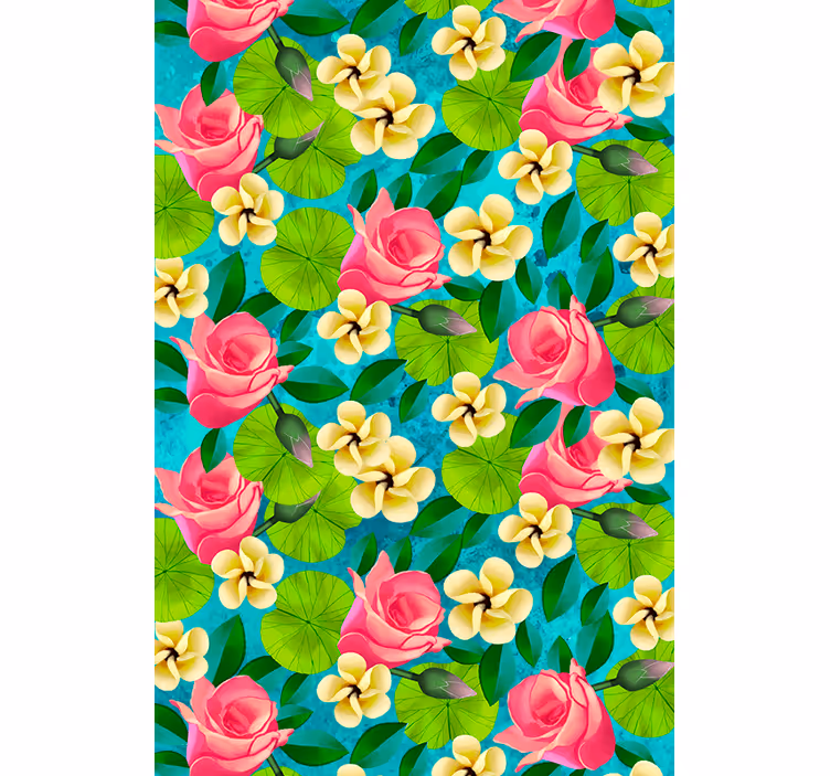 Vibrant blooms blind flowers - TenStickers