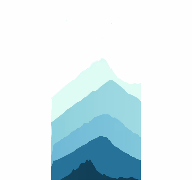 Mountain silhouette layers blind original - TenStickers