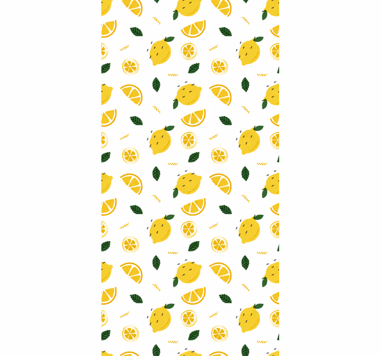 Lemon Slice Motif blind fruit - TenStickers