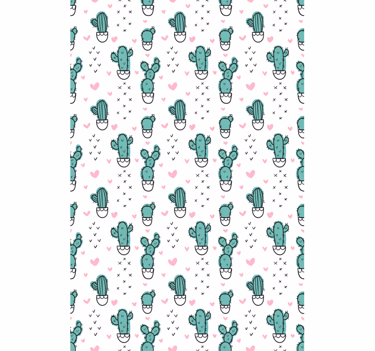 Blind cactus charming heart design - TenStickers