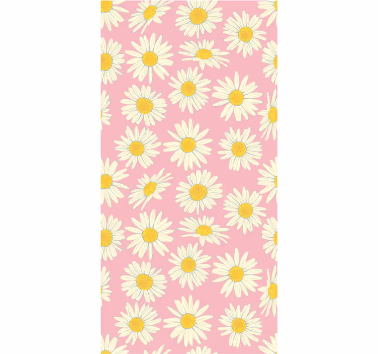 Daisy Pattern Bloom blind flowers - TenStickers