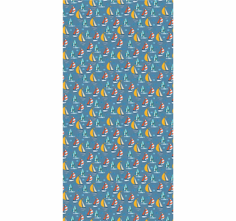 Colorful sailing vessels blind original - TenStickers