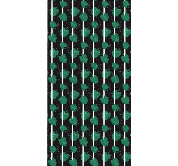 Luxuriant foliage motif blind flowers - TenStickers