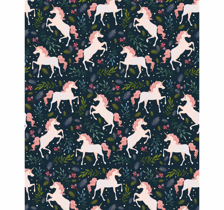 Realistic unicorn pattern blind kids - TenStickers