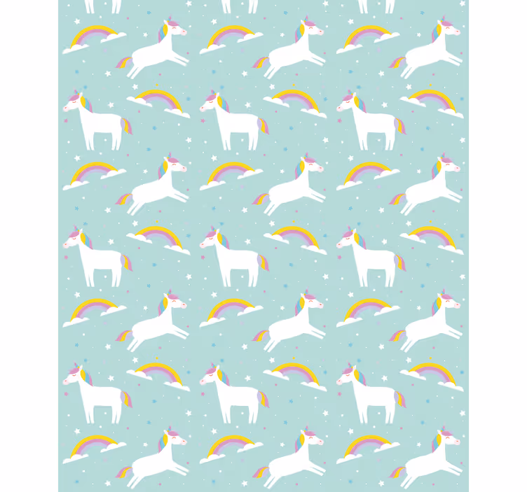 Mythical unicorns and rainbows blind kids - TenStickers