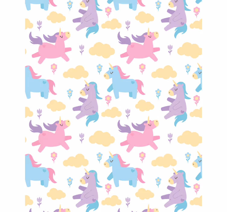 Unicorns and clouds blind kids - TenStickers