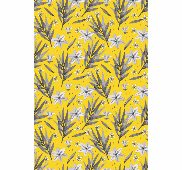 Floral Botanical Motif blind flowers - TenStickers
